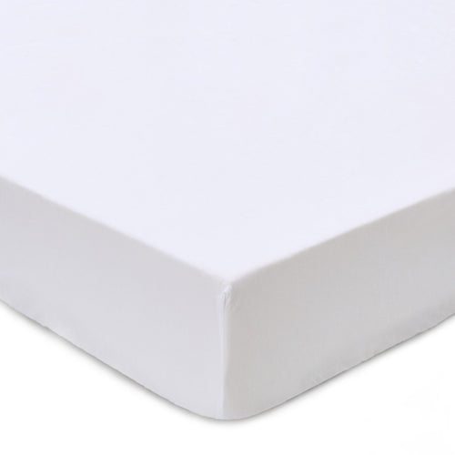 Toulon Fitted Sheet white, 100% linen