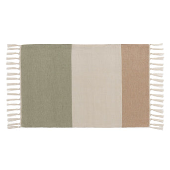 Doormat Tumla Pistachio & Natural white & Natural, 100% Recycled PET