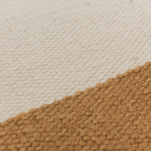 Rug Tumla Ochre & Natural white & Natural, 100% Recycled PET | High quality homewares 