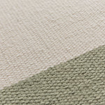 Doormat Tumla Pistachio & Natural white & Natural, 100% Recycled PET | URBANARA Runners