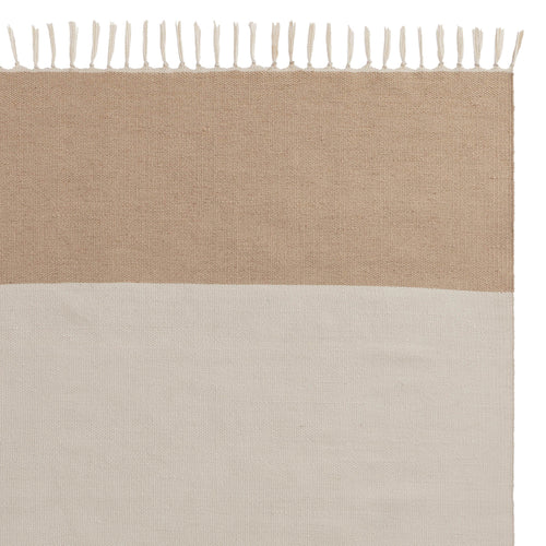 Rug Tumla Ochre & Natural white & Natural, 100% Recycled PET