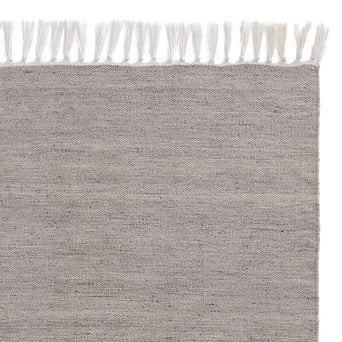 Udaka Recycled Rug light grey melange, 100% pet