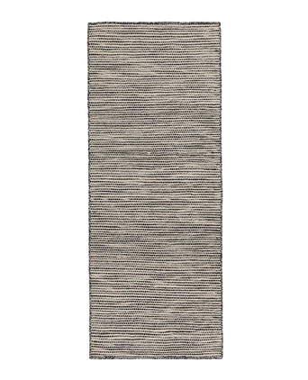 Udana runner, natural white & black & light grey, 100% wool