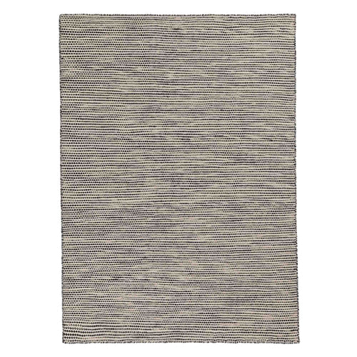 Udana rug, natural white & black & light grey, 100% wool | URBANARA wool rugs