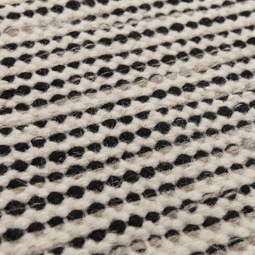 Udana runner, natural white & black & light grey, 100% wool | URBANARA runners