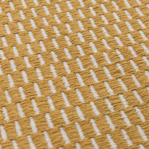 Upani runner, mustard & natural, 100% cotton | URBANARA runners