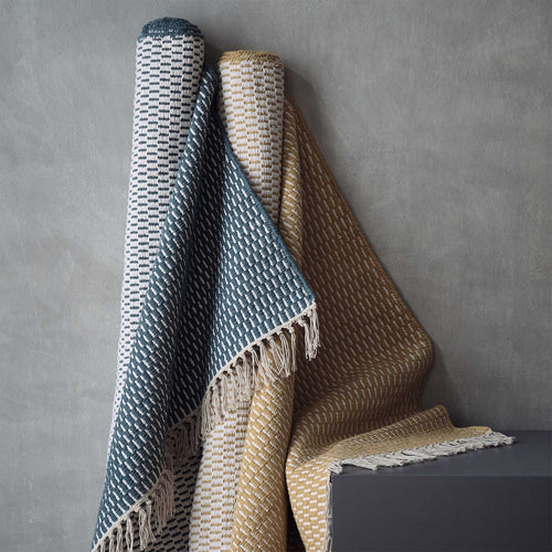 Upani rug in mustard & natural, 100% cotton |Find the perfect cotton rugs