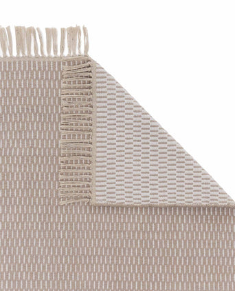Upani Cotton Rug sandstone melange & natural white, 100% cotton