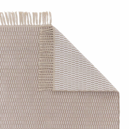 Upani Cotton Rug in sandstone melange & natural white | Home & Living inspiration | URBANARA