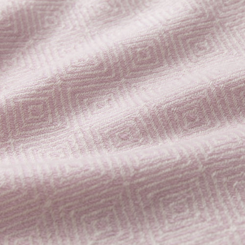 Uyuni Cashmere Blanket powder pink & cream, 100% cashmere wool | High quality homewares