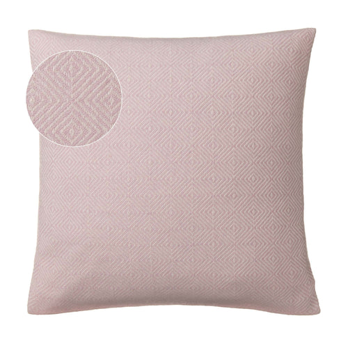 Uyuni cushion cover, powder pink & cream, 100% cashmere wool