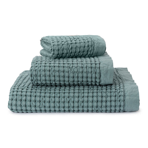 Veiros Towel green grey, 100% cotton