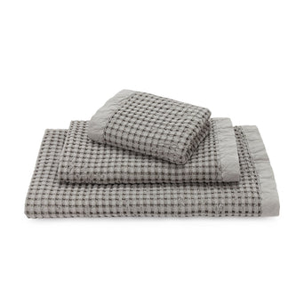 Veiros hand towel, light grey, 100% cotton