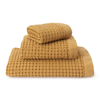 Veiros Cotton Towel [Ochre]