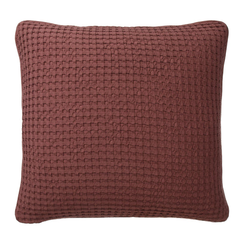 Veiros Cotton Cushion Cover [Maroon]