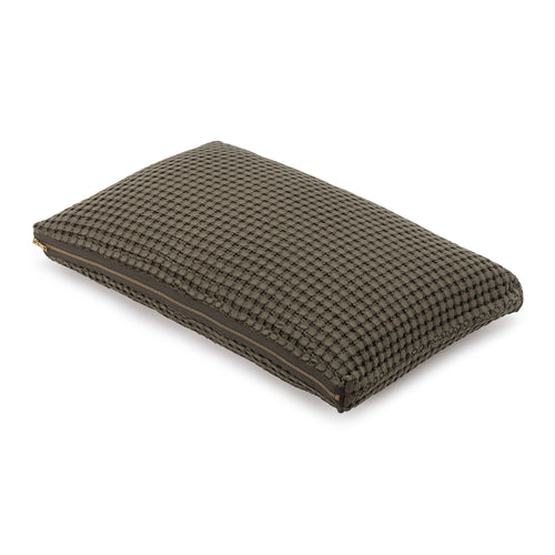 Veiros Sao Cushion moss green, 100% cotton
