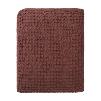 Veiros Cotton Bedspread [Maroon]