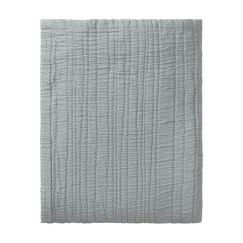 Bedspread Velho Light green grey, 100% BCI Cotton