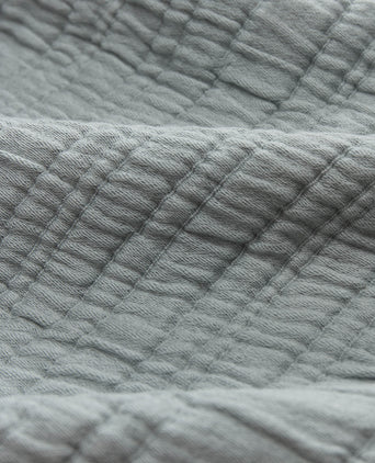 Bedspread Velho Light green grey, 100% BCI Cotton
