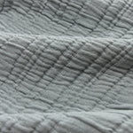 Bedspread Velho Light green grey, 100% BCI Cotton | URBANARA Cushion Covers
