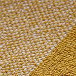 Ventosa bath mat, mustard & white, 100% organic cotton |High quality homewares