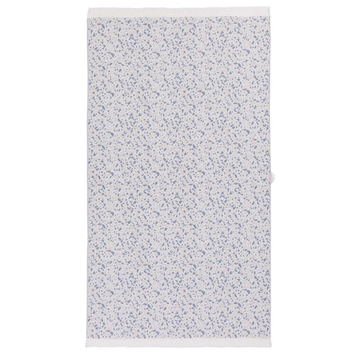 Verin beach towel, off-white & ultramarine & light pink, 100% cotton
