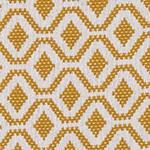 Viana bedspread, mustard & white, 100% cotton |High quality homewares