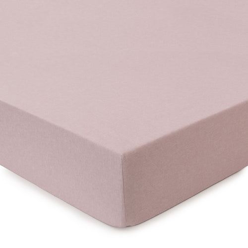 Vilar Flannel Fitted Sheet light mauve, 100% organic cotton