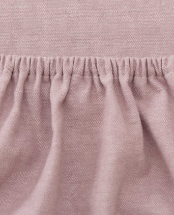 Vilar Flannel Fitted Sheet light mauve, 100% organic cotton