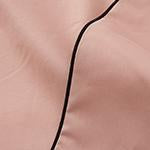 Vitero pillowcase, light dusty pink & black, 100% combed cotton |High quality homewares