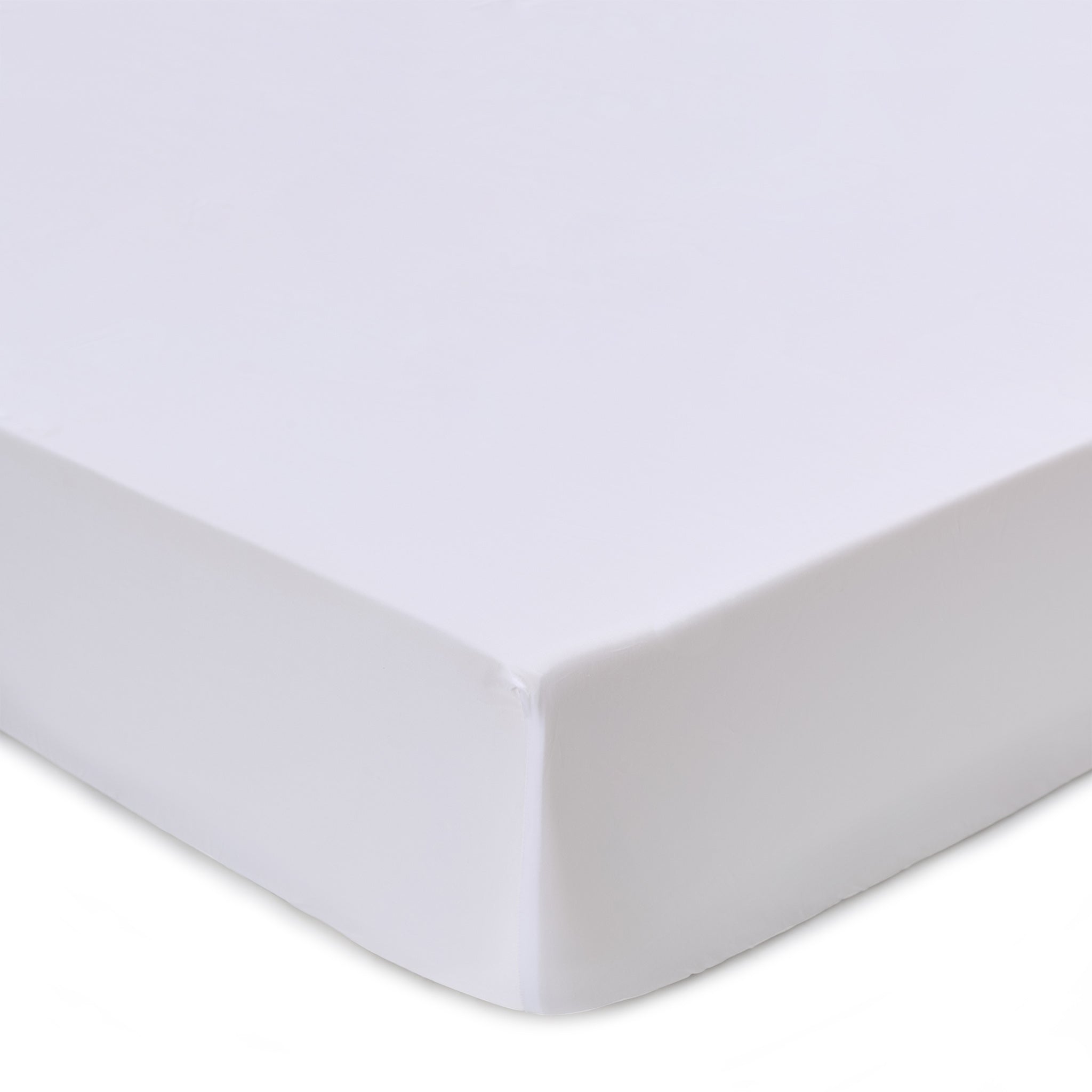 Vivy Fitted Sheet, white, 100% cotton | URBANARA