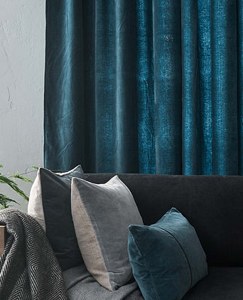 Samana curtain, teal, 100% cotton