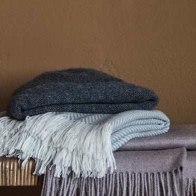 Nora hat, charcoal, 50% cashmere wool & 50% wool