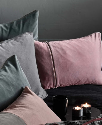 Masoori cushion, blush pink, 100% cotton