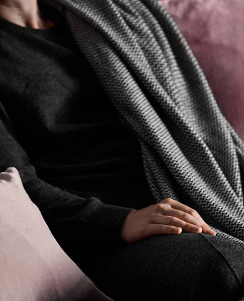 Nora Cashmere Jumper charcoal, 50% cashmere wool & 50% wool