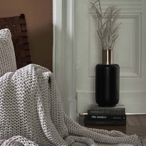 Dapoli Vase in black & brass | Home & Living inspiration | URBANARA