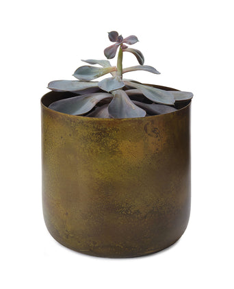 Zaroli Planter brass & mustard, 100% metal