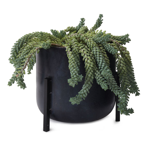 Zaroli Planter black, 100% metal | URBANARA living accessories