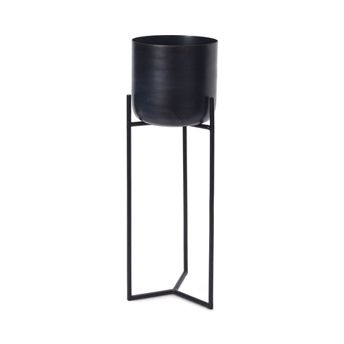 Zaroli Planter black, 100% metal | URBANARA living accessories