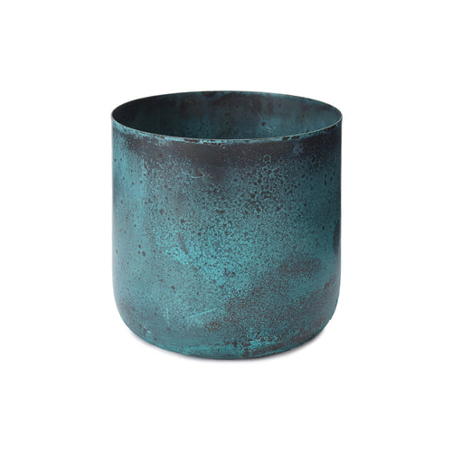 Zaroli Planter turquoise, 100% metal