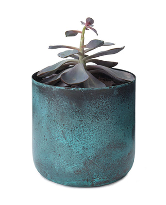 Zaroli Planter turquoise, 100% metal