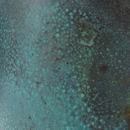 Zaroli Planter turquoise & black, 100% metal | High quality homewares
