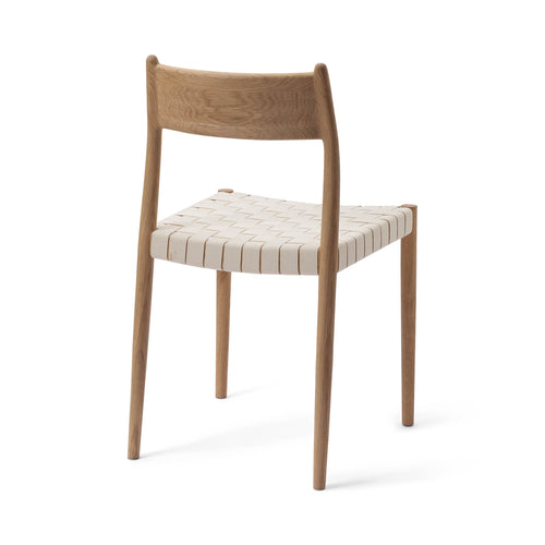 Dining Chair Zenica Light Oiled Oak & Natural white, Oak wood & 100% Cotton canvas | URBANARA Tablecloths