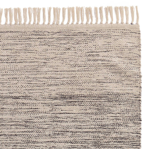 Ziller runner, grey & natural white, 100% cotton