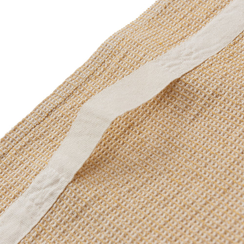 Arneiro Flannel Towel [Pale Ochre & Natural]