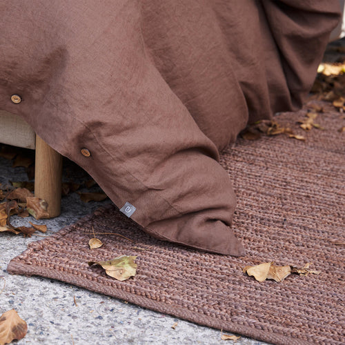 Basu Jute Rug [Dark walnut]