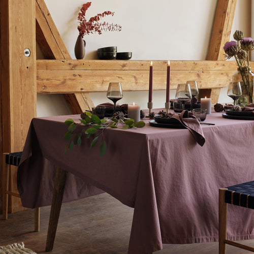 Luzia Cotton Table Linen [Maroon]