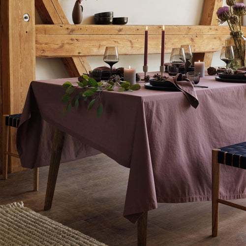 Luzia Cotton Table Linen [Maroon]