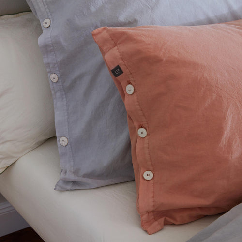 Navaro Percale Fitted Sheet [Natural]