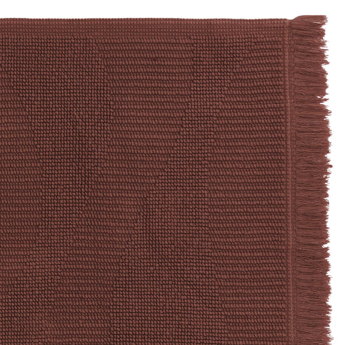 Vales Organic Cotton Bath Mat [Maroon]